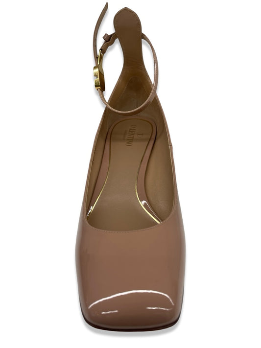Valentino Garavani Nude 60mm Patent Pumps. Size: 40
