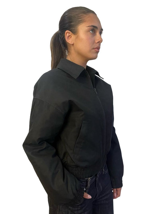 Alpha 60 Black Joplin Bomber Jacket. Size: XXS