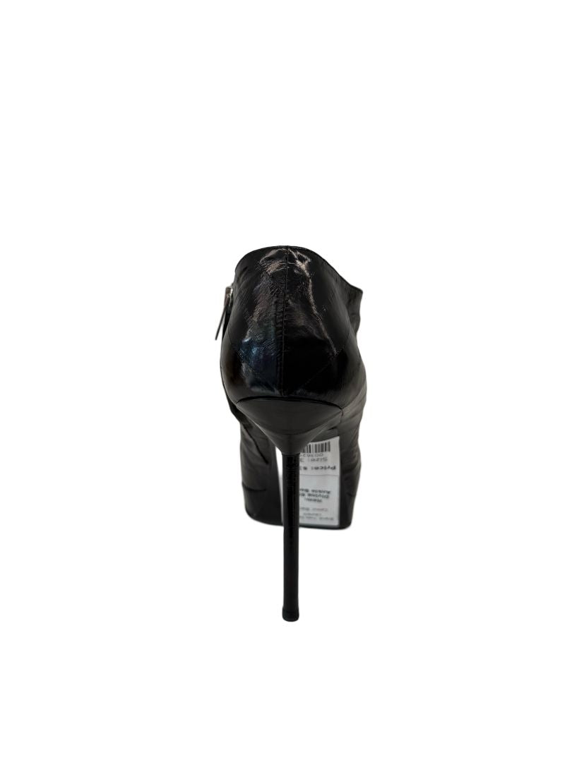 Yves Saint Laurent Black Divine 85 Ankle Boot. Size: 37