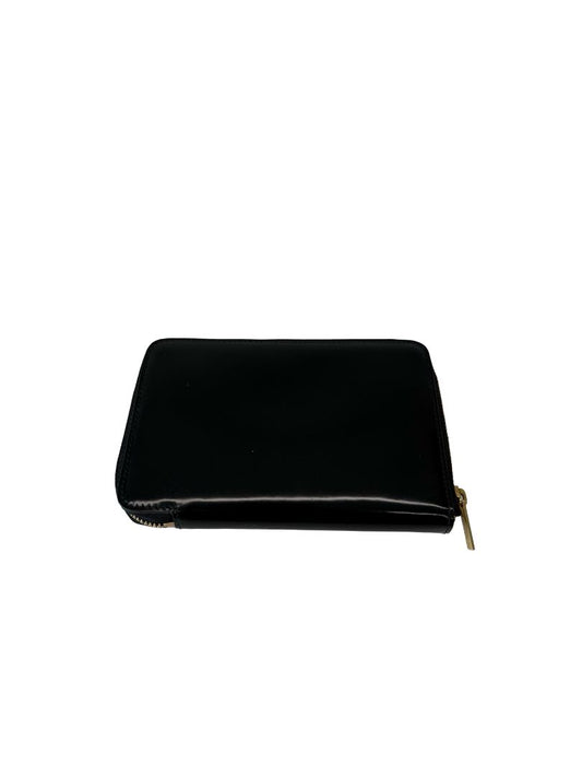 Celine Black Small Patent Leather Wallet.