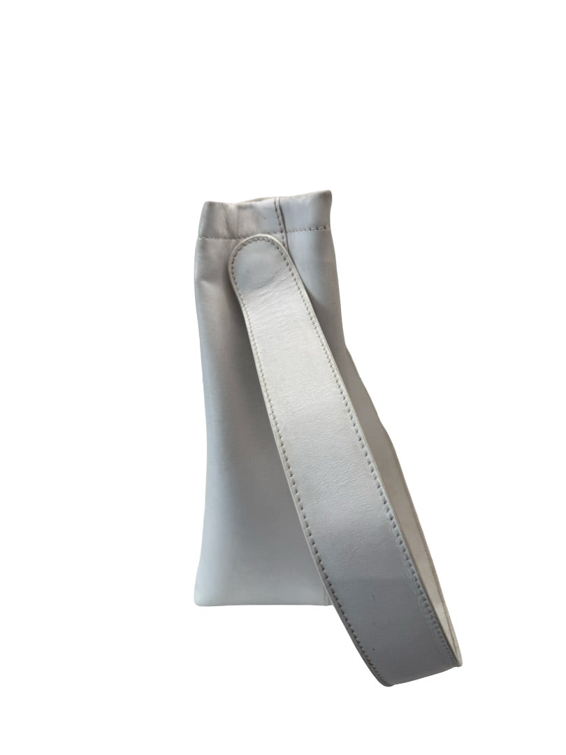 Salvatore Ferragamo White Shoulder Bag.