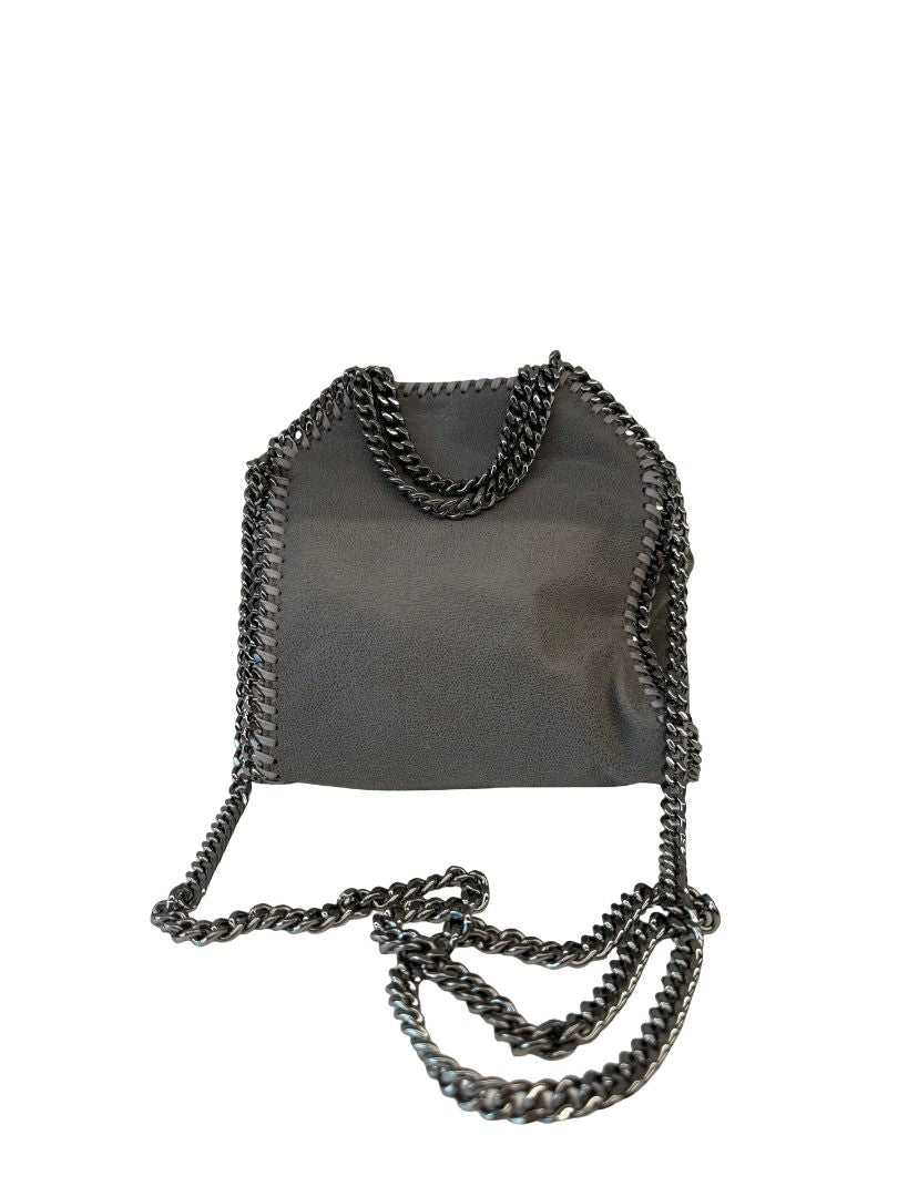 Stella McCartney Grey Falabella Vegan Leather Bag.