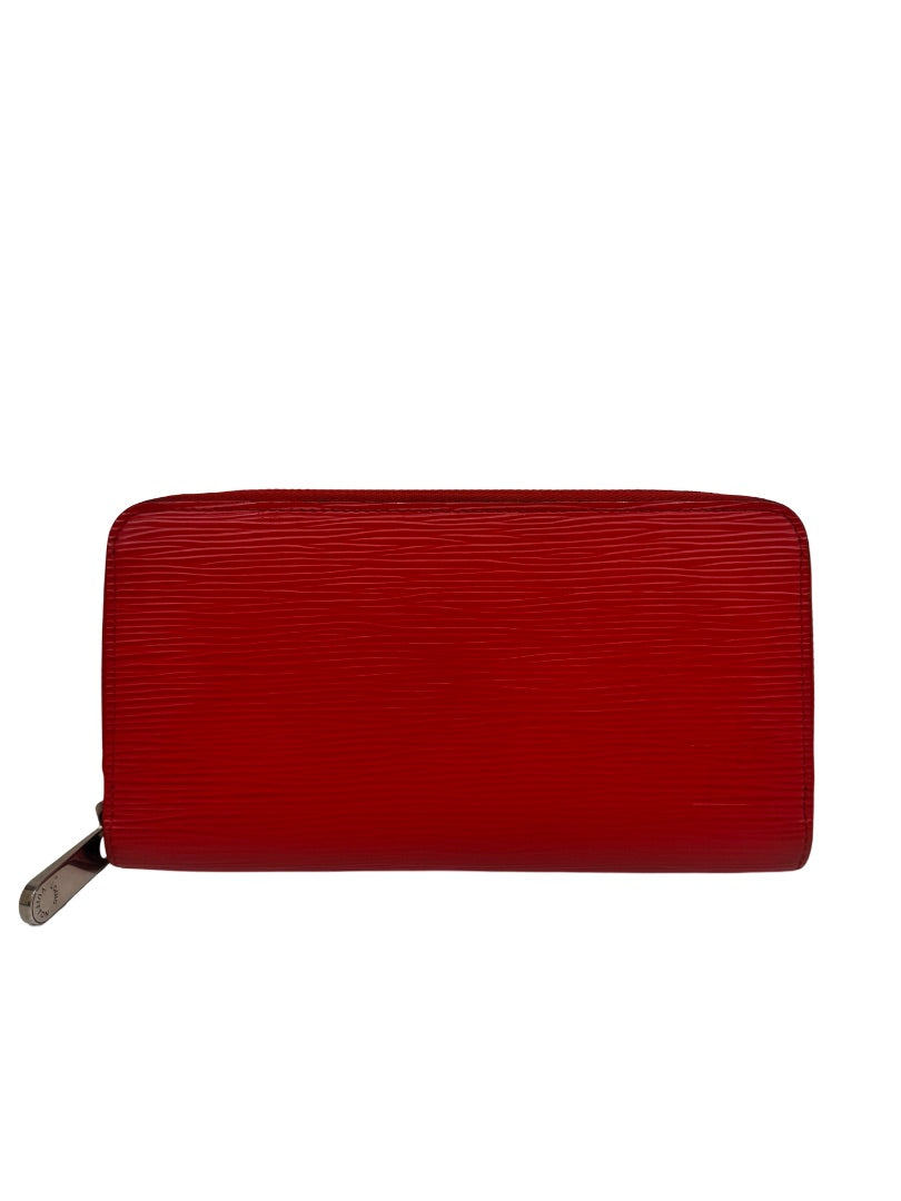 Louis Vuitton Red Patent Leather Zip Wallet.