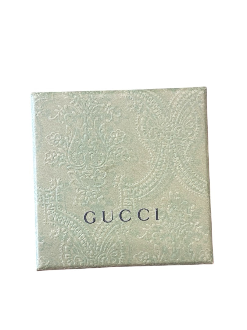 Gucci Silver Wide Ring w/ Interlocking G Motif. Size: 14
