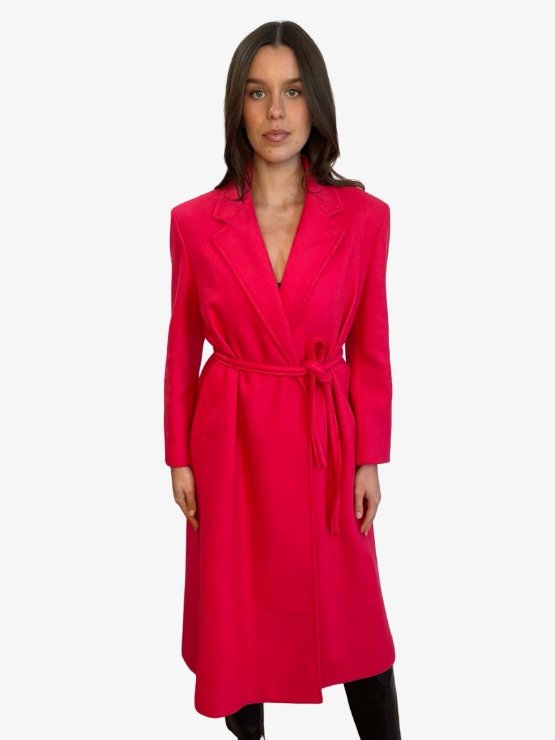 Scanlan Theodore Pink Soft Tailored Coat. Size: 12