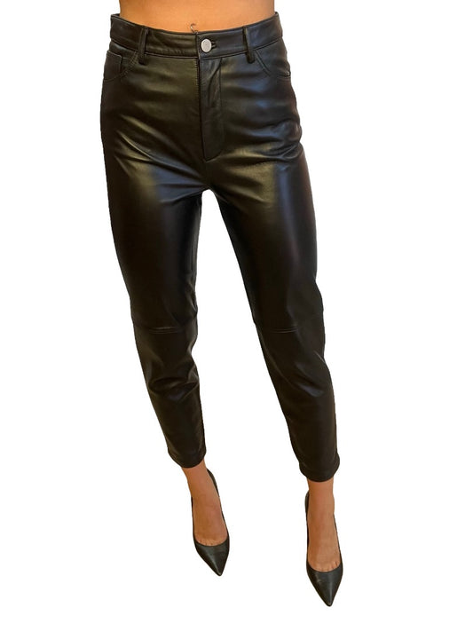 Victoria & Woods Black Leather 'Diablo' Pants. Size: 0
