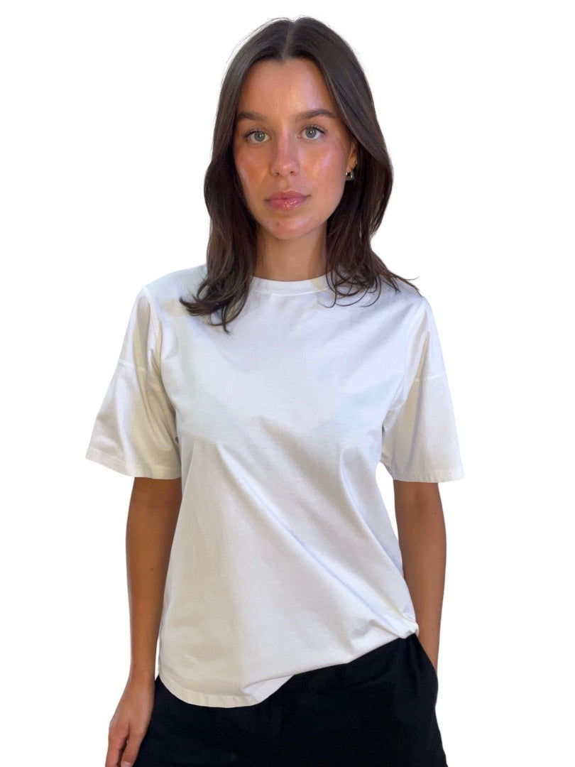 Scanlan Theodore White Cotton T-Shirt. Size: M