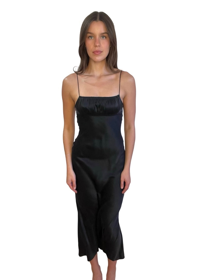 Bec & Bridge Black Slip Dress. Size: 6