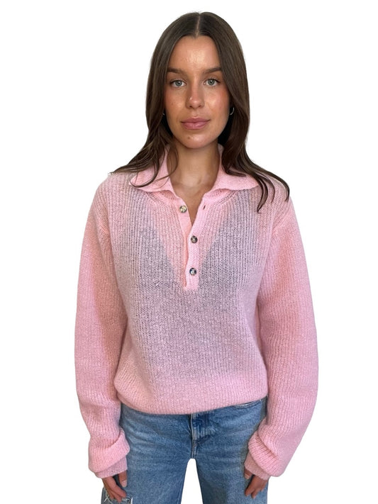 Rika Studios Pink Mohair Longsleeve Knit. Size: S