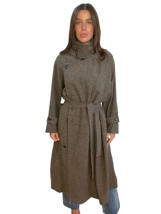 SOH Brown Herringbone Coat. Size: 1