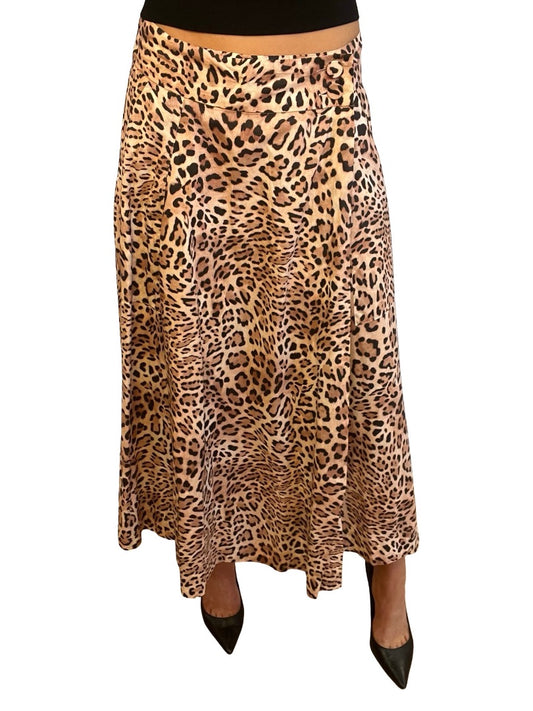 Husk Dusty Pink Leopard Skirt. Size: 12
