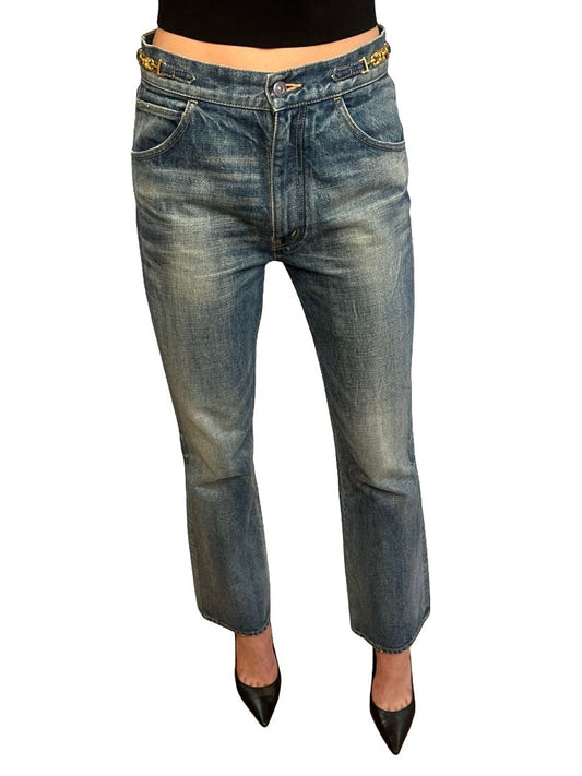 Celine Blue Straight Leg Jeans. Size: 28