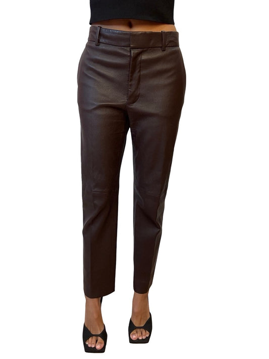 Joseph Brown Coleman Leather Stretch Pants. Size: 36
