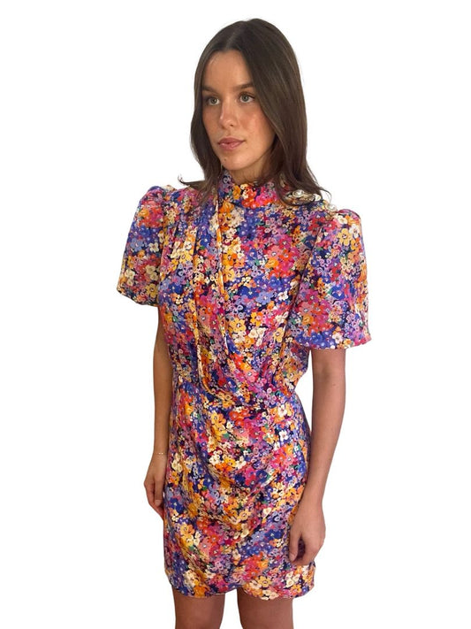 Rebecca Vallance Multi-Colour 'Through The Grapevine' Mini Dress. Size: 10