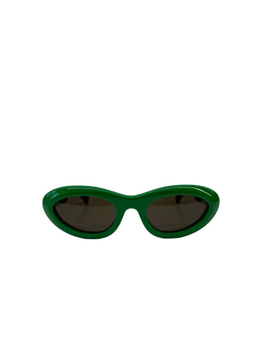 Bottega Veneta Green Cat Eye Sunglasses.