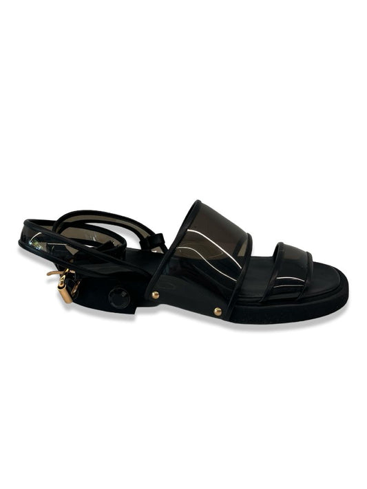 Givenchy Black/Grey Clear Sandal. Size: 36