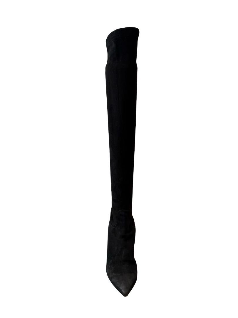 Scanlan Theodore Black Over-The-Knee Suede Boots. Size: 37