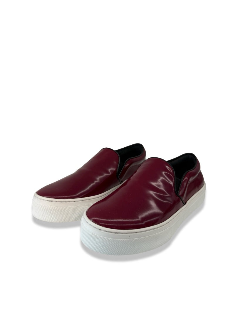 Celine Burgundy Skate Spazz Slip Ons. Size: 36