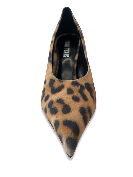 Paris Texas Brown Cheetah Print Heels. Size: 38
