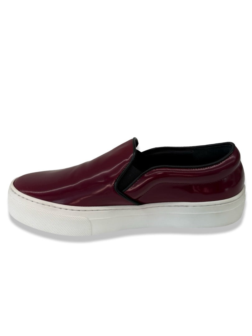Celine Burgundy Skate Spazz Slip Ons. Size: 36