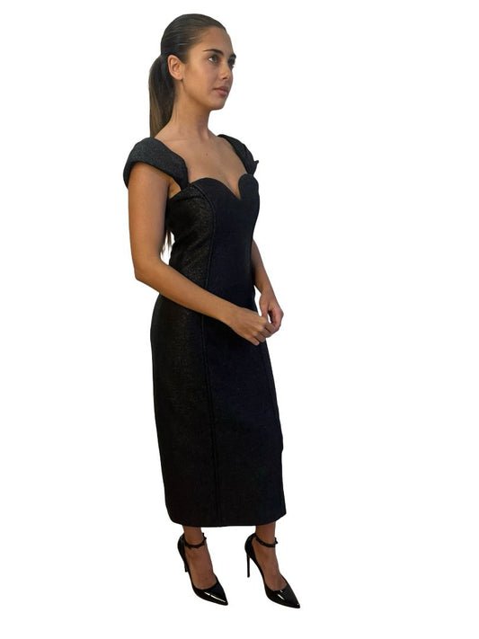 Manning Cartell Black Bodycon Dress. Size: 8