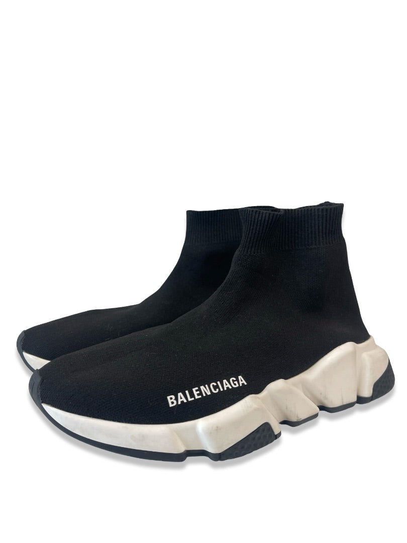 Balenciaga Black Speed Sock Runner. Size: 39