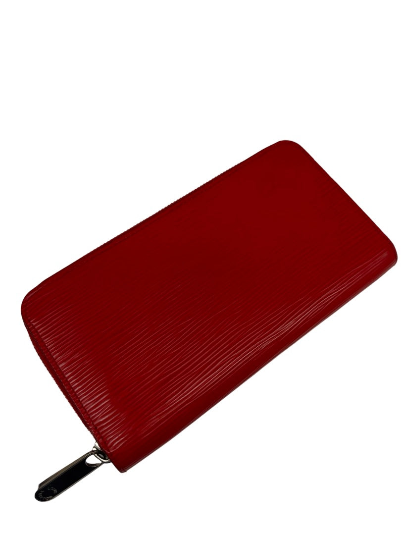 Louis Vuitton Red Patent Leather Zip Wallet.