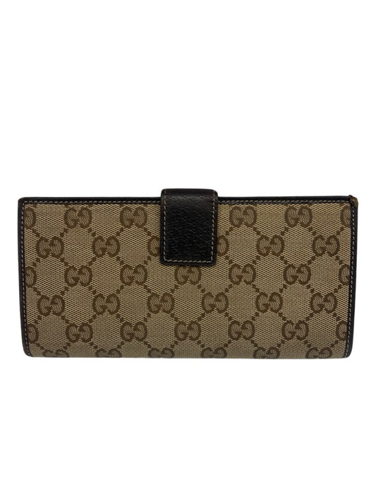 Gucci Brown Monogram Princy Continental Wallet
