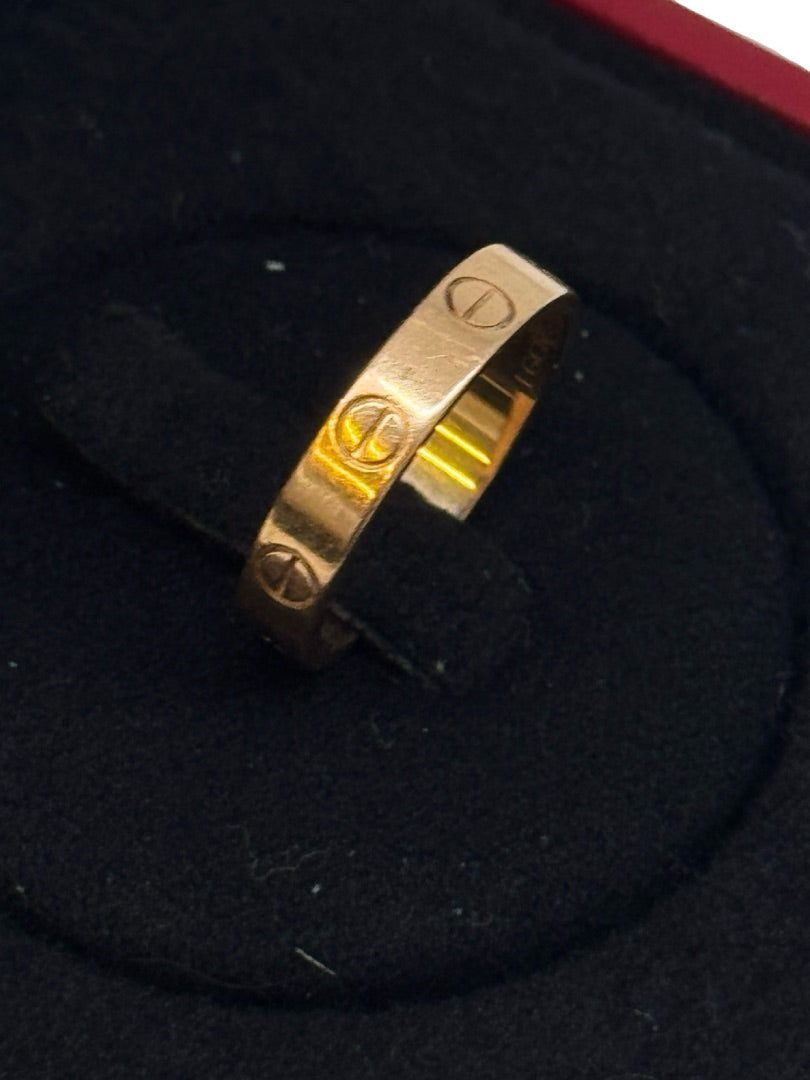 Cartier Rose Gold Love Ring 18ct Gold. Size: 51