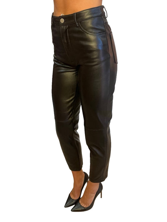 Victoria & Woods Black Leather 'Diablo' Pants. Size: 0