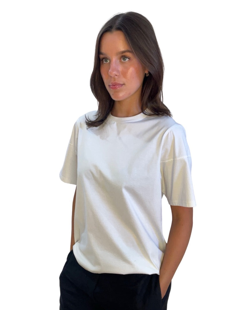 Scanlan Theodore White Cotton T-Shirt. Size: M