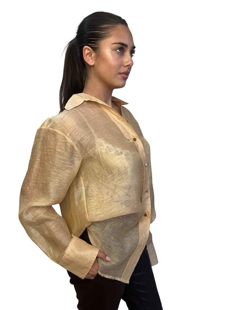 Zimmermann Tangerine Tama Shirt. Size: 0