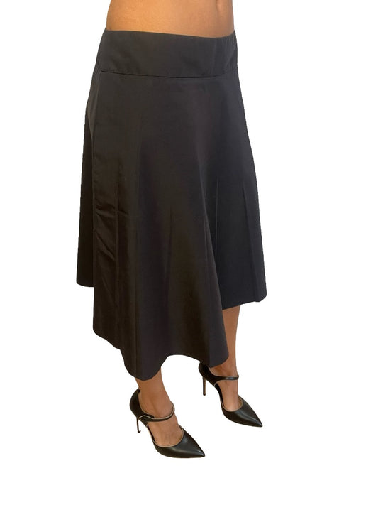Moschino Black Pleated Midi Skirt. Size: 8