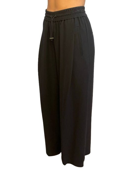 Willow Black Relaxed Wide Leg Pants W Slit. Size: 8