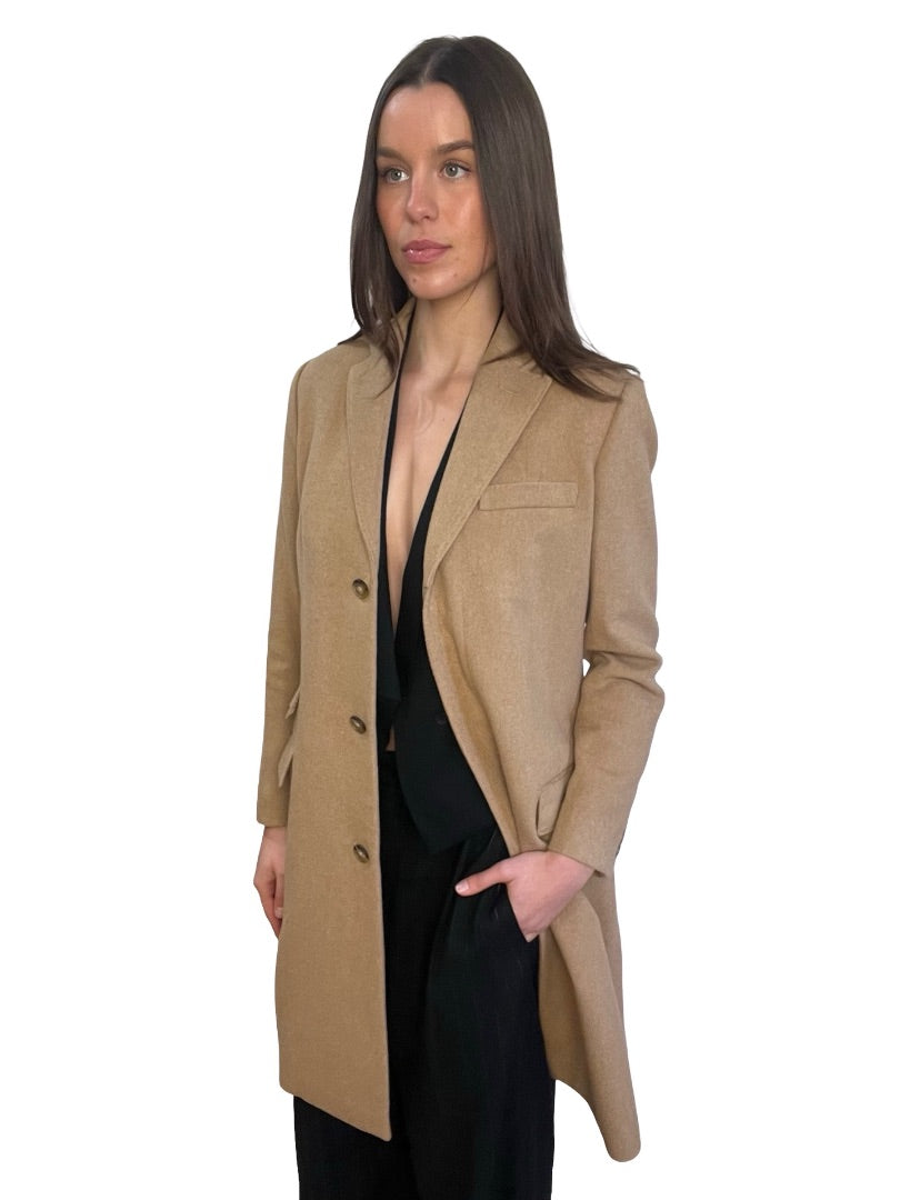 Polo Ralph Lauren Camel Cashmere Blend Ralph Lauren Polo Coat. Size: 2
