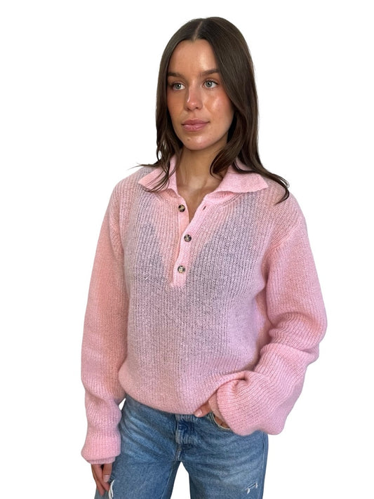 Rika Studios Pink Mohair Longsleeve Knit. Size: S