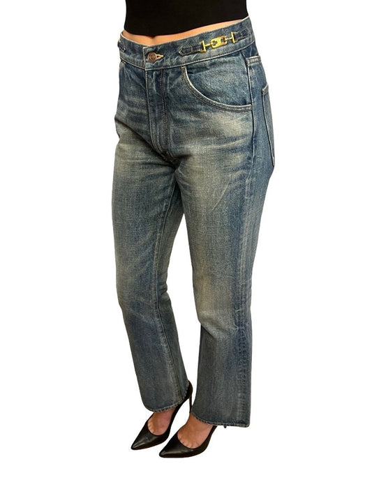 Celine Blue Straight Leg Jeans. Size: 28