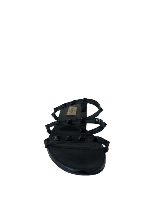 Valentino Black Studded Cage Flats. Size: 37.5