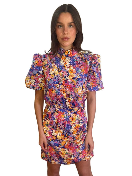 Rebecca Vallance Multi-Colour 'Through The Grapevine' Mini Dress. Size: 10