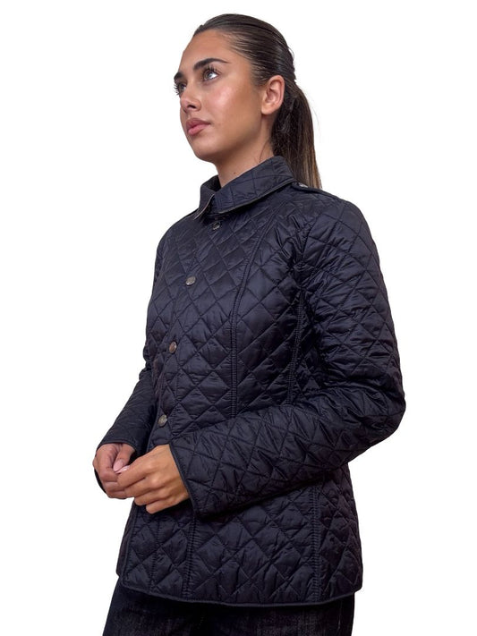 Burberry Brit Navy Quilted Jacket. Size: M