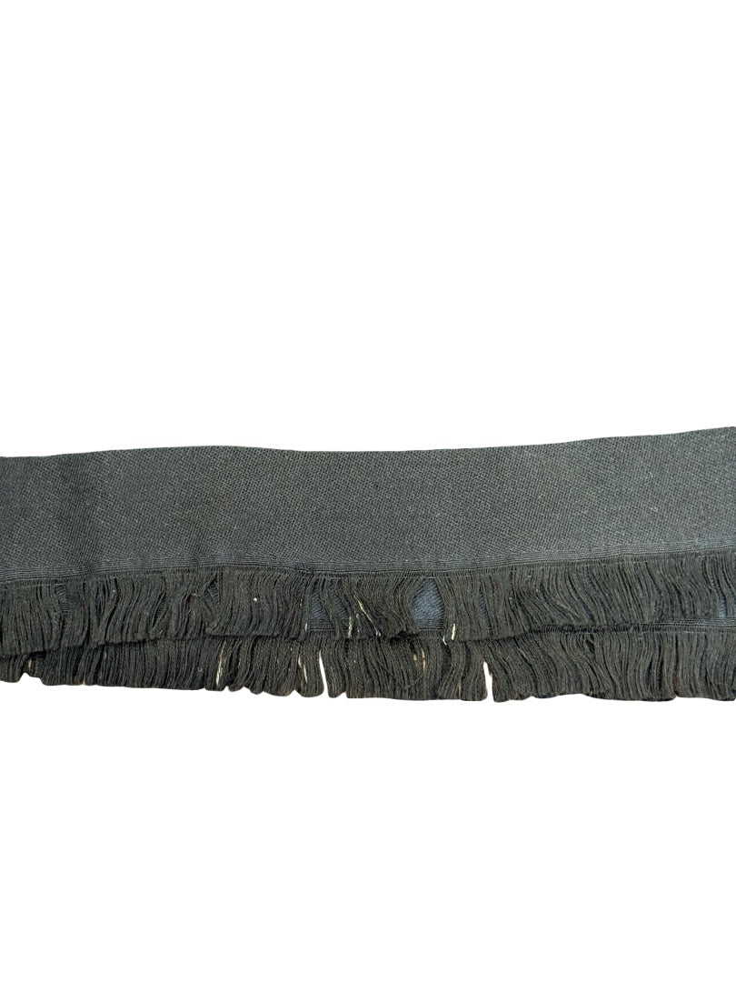 Saint Laurent Navi/Black Monogram Jacquard Scarf. Size: 170cm x 64cm