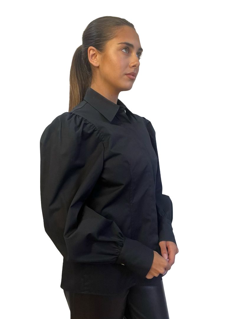 Les Coyotes Navy Cotton Shirt. Size: 36