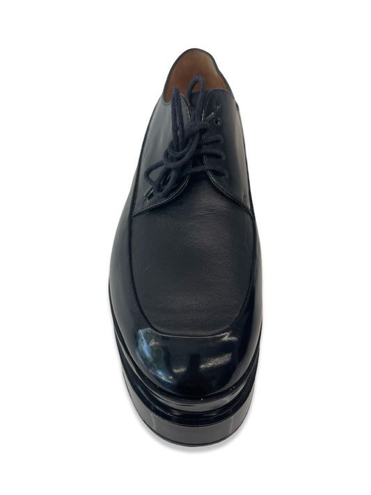 Clergerie Black Flatform Derby. Size: 37