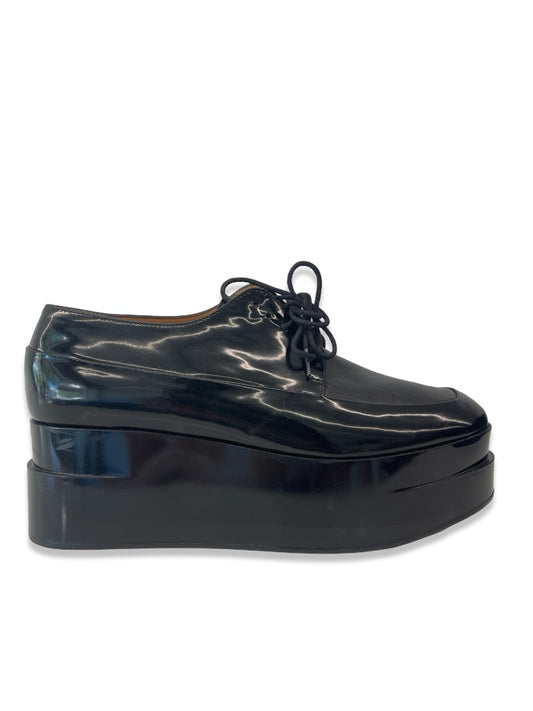 Clergerie Black Flatform Derby. Size: 37