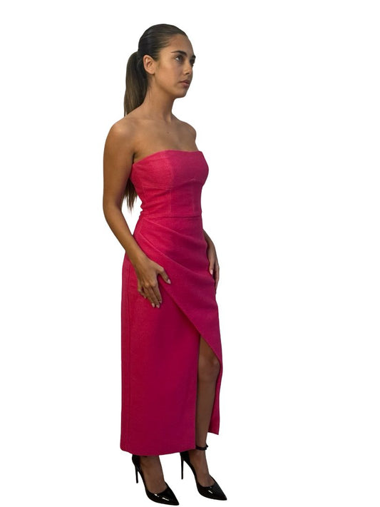 Manning Cartell Pink Strapless Bodycon dress. Size: 8