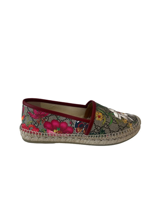 Gucci Multicoloured Floral Espadrille Flats. Size: 38