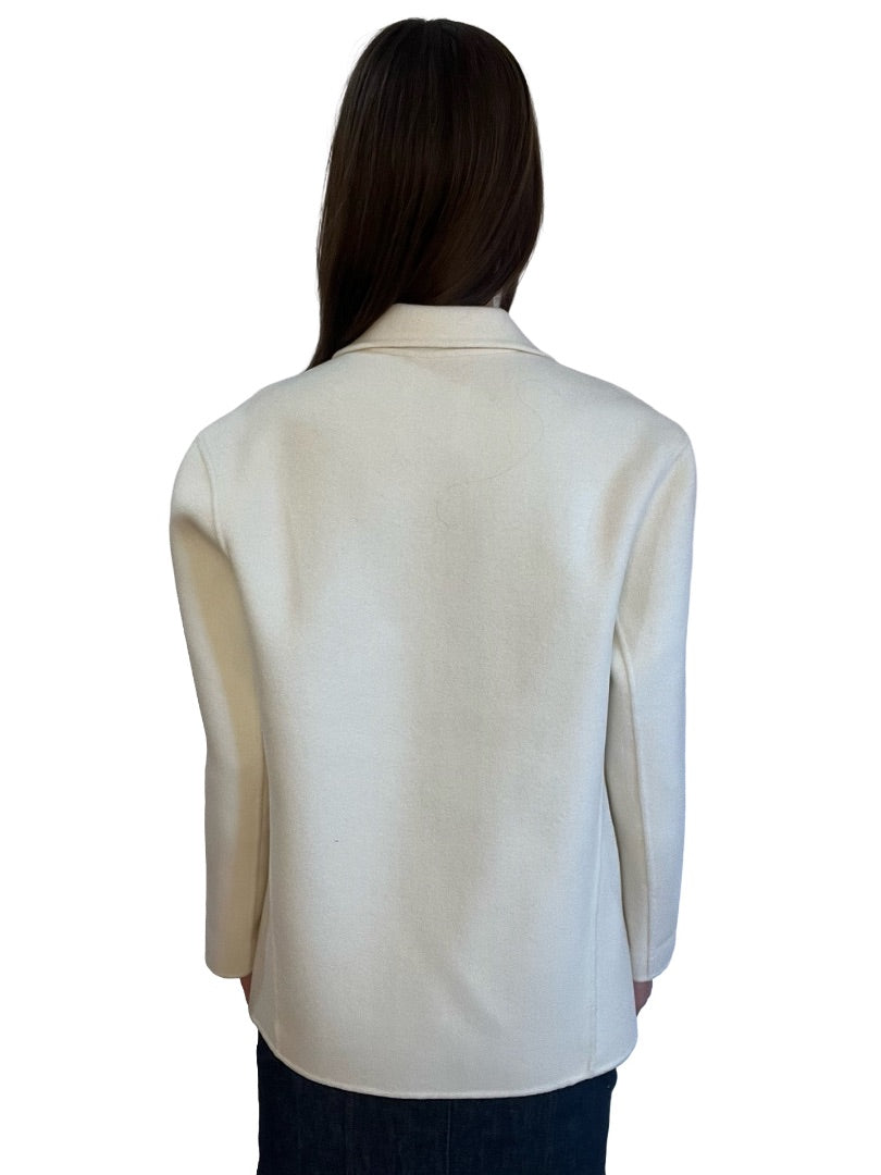 Anine Bing Cream Wool Blazer. Size: XS