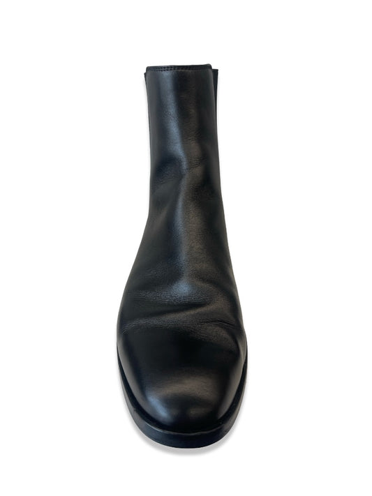 Sergio Rossi Black Leather Chelsea Ankle Boots. Size: 41