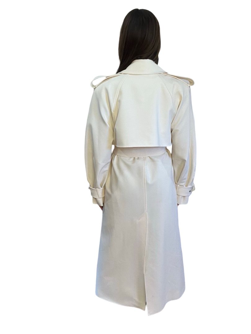 Camilla & Marc Cream Oversize Cora Trench. Size: S/M