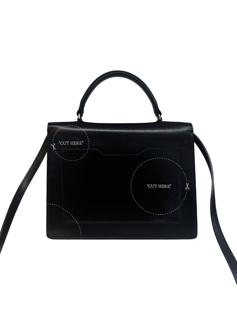 Off-White Black 1.4 Jitney 'Cut Here' Bag. Size: OS
